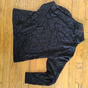 Black Lace Long Sleeve Top